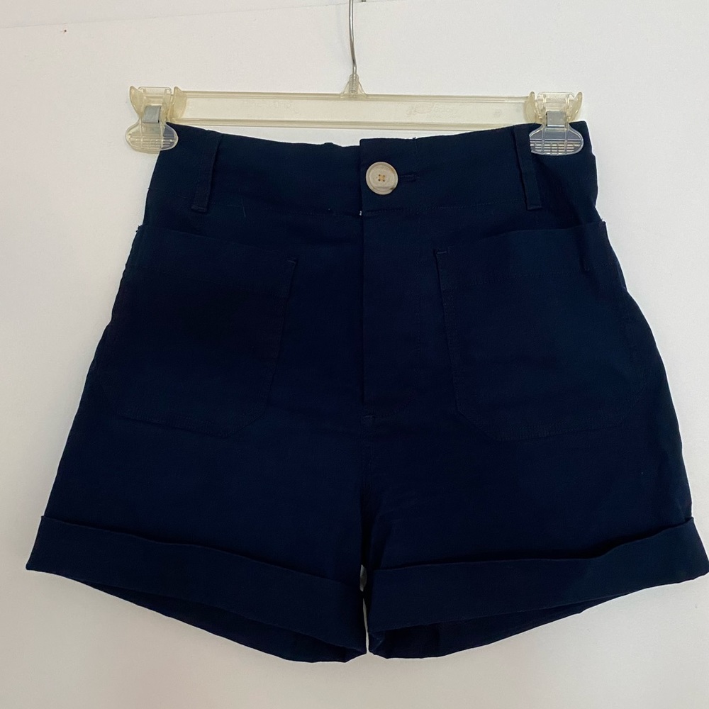 Navy Anthropologie shorts